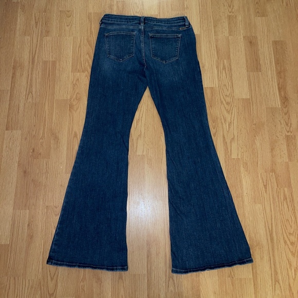 KanCan Stretch Blue Denim Mid Rise Flare Jeans / Pants Size 11/29 - Picture 7 of 10